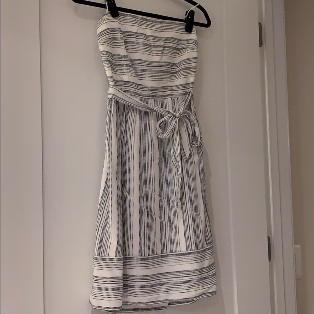 LOFT strapless striped sundress